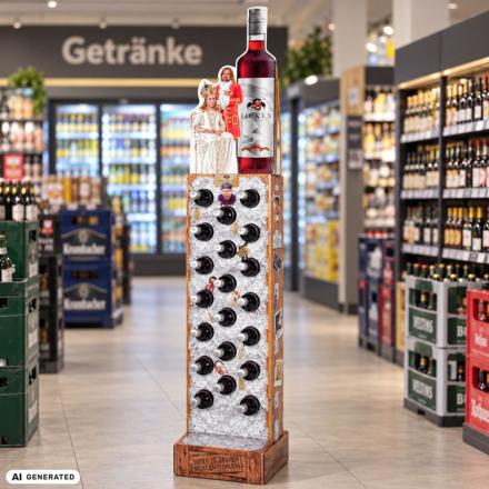 FICKEN Display im Getränkemarkt