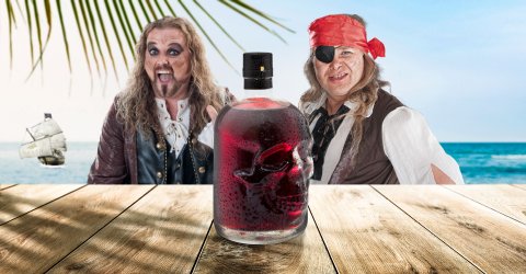 FICKEN Pirat - Totenkopfflasche 0,5l